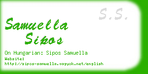 samuella sipos business card